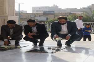 تجدید میثاق معاون برنامه‌ریزی و توسعۀ منابع سازمان آموزش و پرورش استثنایی کشور با آرمان‌های شهدا 